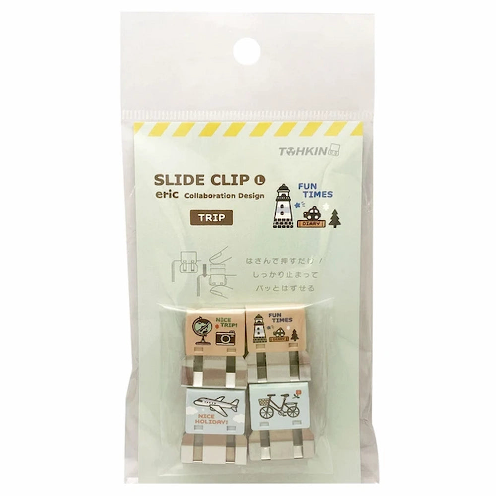 TOHKIN eric SLIDE CLIP Metal Clip - TRIP (4 pcs)
