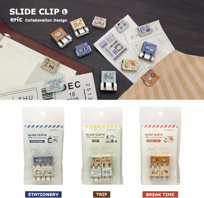 TOHKIN eric SLIDE CLIP Metal Clip - TRIP (4 pcs)