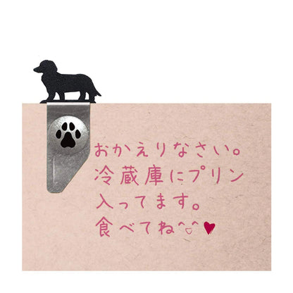 TOHKIN INDEX DOG CLIP Metal Bookmark and Clip (4 pcs)