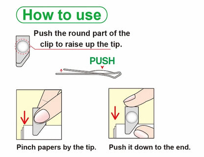 TOHKIN PINCH CLIP Metal Bookmark and Clip (8 pcs)