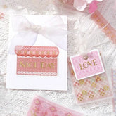 Tracing Paper Flake Stickers - Scandinavian Knitting (Pink) - Techo Treats