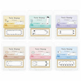 Twin Stamp Double-sided Penetrating Stamp - Cat - KAMIO JAPAN - Default Title by Techo Treats Stationery