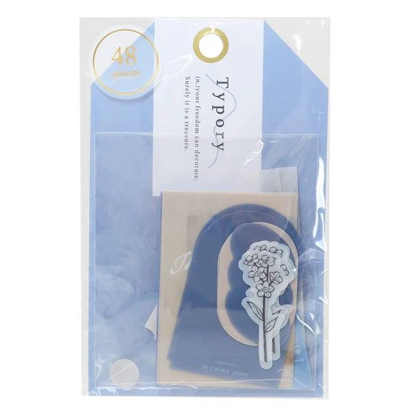 Typory Flake Stickers - Navy - Techo Treats