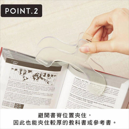 Ukanmuri Book Clip Petite - Watery Clear - Sun-Star Stationery