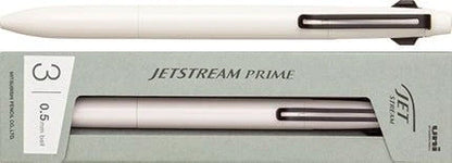 uni JETSTREAM Prime 3-color Ballpoint Pen - Piano White - Default Title by Techo Treats Stationery