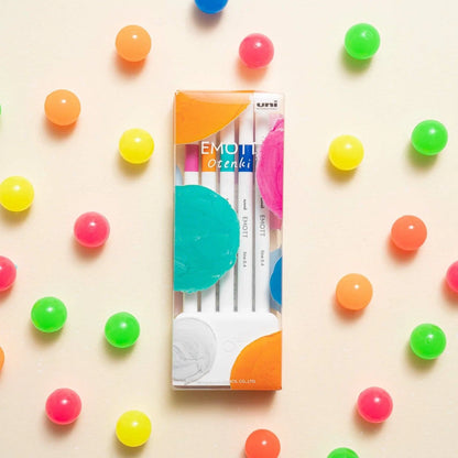 uni (Limited Edition) Otenki EMOTT Sign Pen 5 Color Set - Sunny - Default Title by Techo Treats Stationery