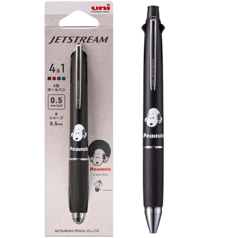 uni Snoopy JETSTREAM 4&amp;1 Multifunction Ballpoint Pen 0.5mm - Black - Default Title by Techo Treats Stationery