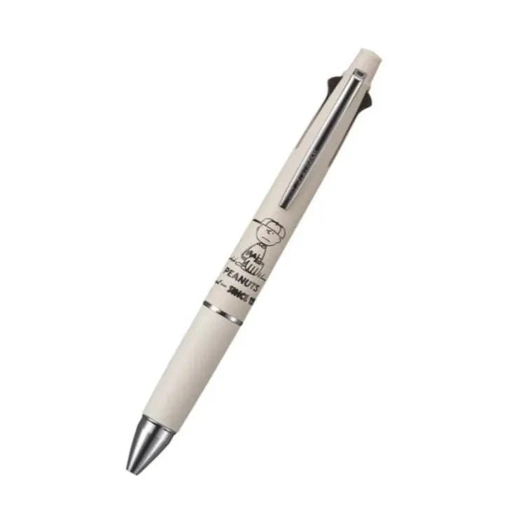 uni Snoopy JETSTREAM 4&amp;1 Multifunction Ballpoint Pen 0.5mm - Greige (75th Anniversary Limited Color) - Default Title by Techo Treats Stationery