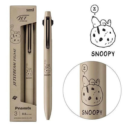 uni Snoopy JETSTREAM Prime Multifunction Ballpoint Pen 0.5mm - Latte Brown - Default Title by Techo Treats Stationery