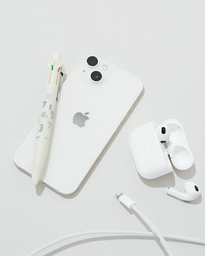 uni SOU・SOU Limited JETSTREAM 4&amp;1 Lite Multifunction Ballpoint Pen 0.5mm (3 colors) - Playing with Numbers (Off White) by Techo Treats Stationery