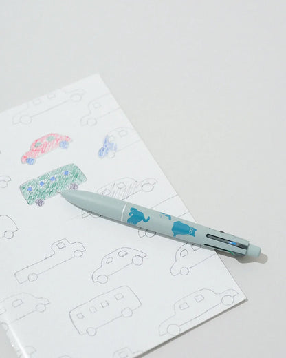 uni SOU・SOU Limited JETSTREAM 4&amp;1 Lite Multifunction Ballpoint Pen 0.5mm (3 colors) - Playing with Numbers (Off White) by Techo Treats Stationery
