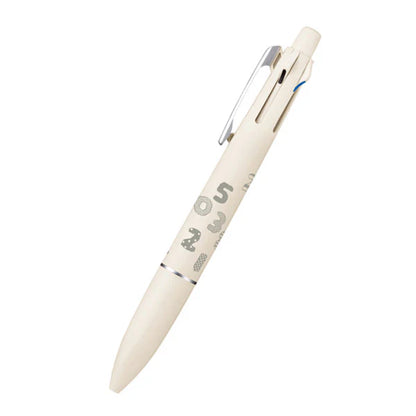 uni SOU・SOU Limited JETSTREAM 4&amp;1 Lite Multifunction Ballpoint Pen 0.5mm (3 colors) - Playing with Numbers (Off White) by Techo Treats Stationery