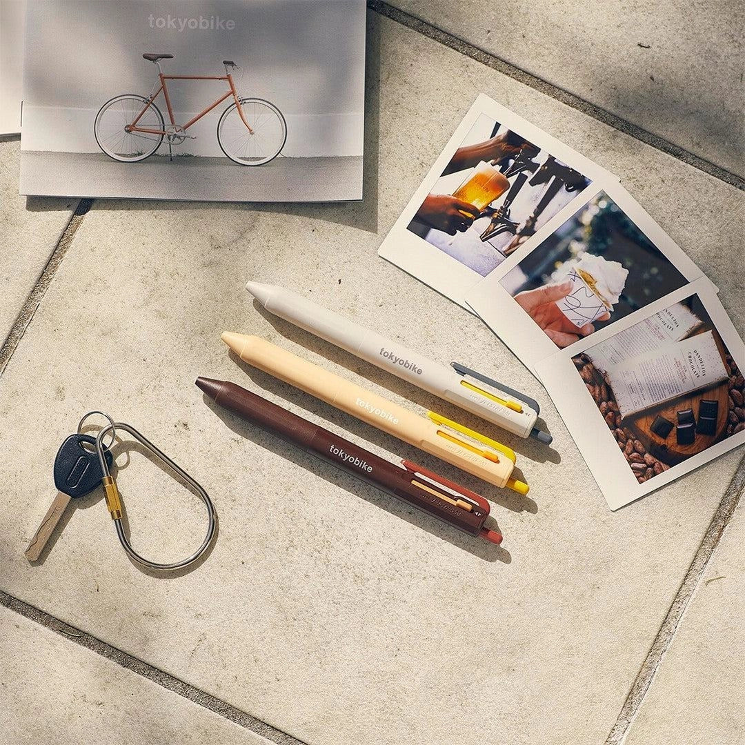uni tokyo bike x JETSTREAM 3-color Ballpoint Pen - Summer Gelato - Default Title by Techo Treats Stationery
