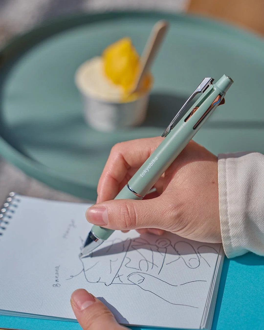 uni tokyo bike x JETSTREAM 4&amp;1 Multifunction Ballpoint Pen - Blue Jade - Default Title by Techo Treats Stationery