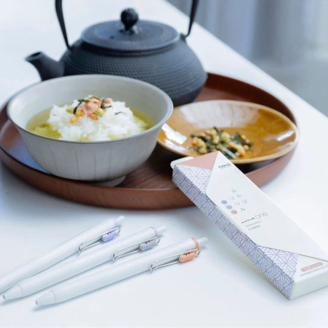 uni uni-ball One 0.38mm Gel Pen - Limited Japanese Taste Color (6 colors) - Mamedaifuki by Techo Treats Stationery