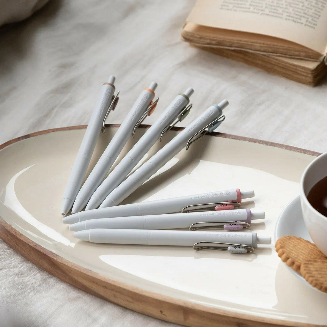 uni uni-ball One 0.5mm Gel Pen - Fika Color (7 Colors) - Avocado Green 牛油果綠 by Techo Treats Stationery