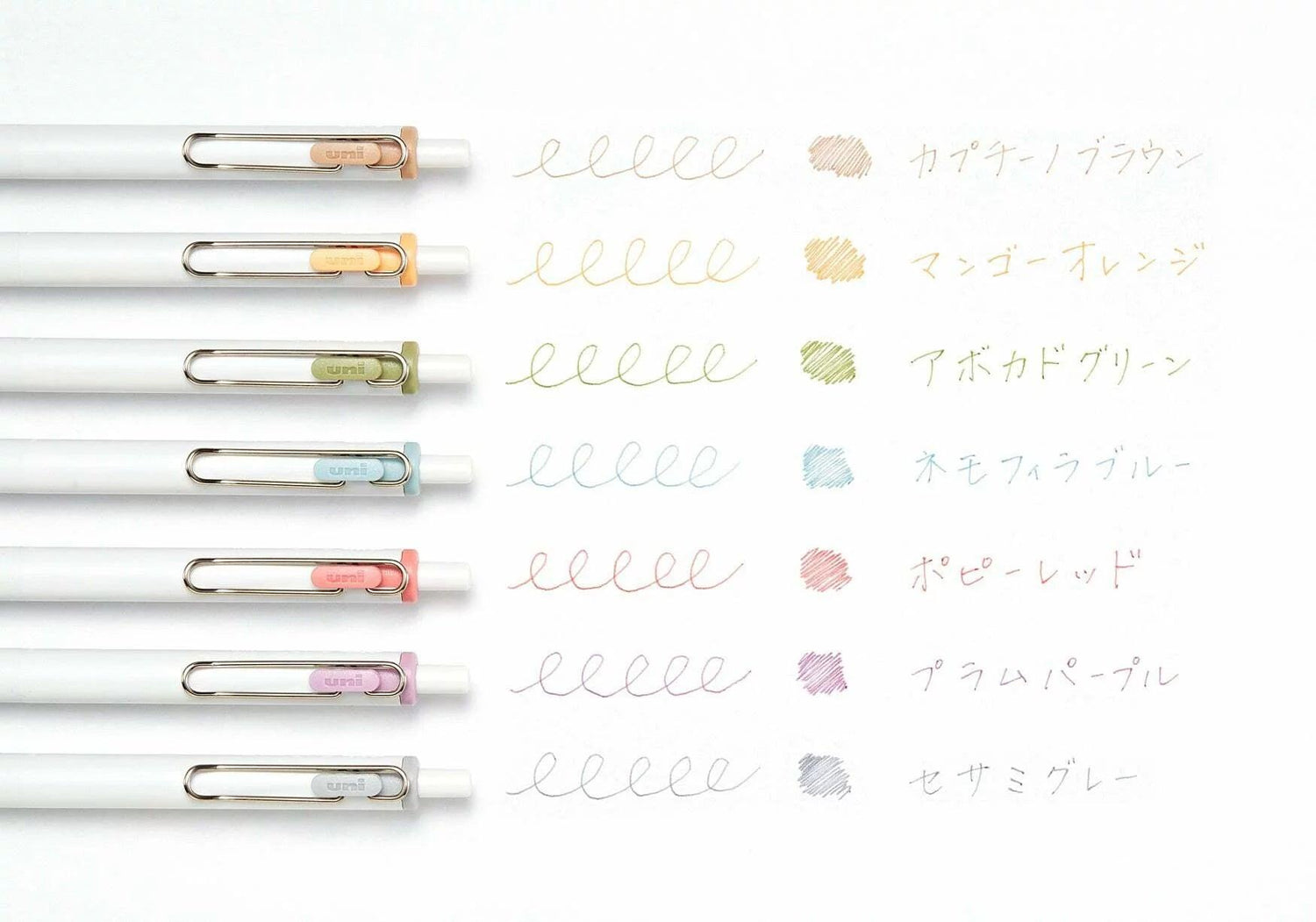 uni uni-ball One 0.5mm Gel Pen - Fika Color (7 Colors) - Avocado Green 牛油果綠 by Techo Treats Stationery