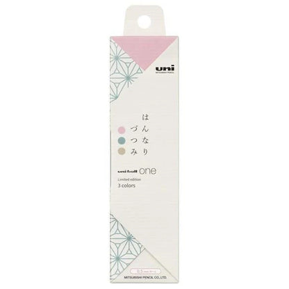 uni uni-ball One 0.5mm Limited Japanese Taste Color - Hannari Tsutsumi 3 Color Set - Default Title by Techo Treats Stationery