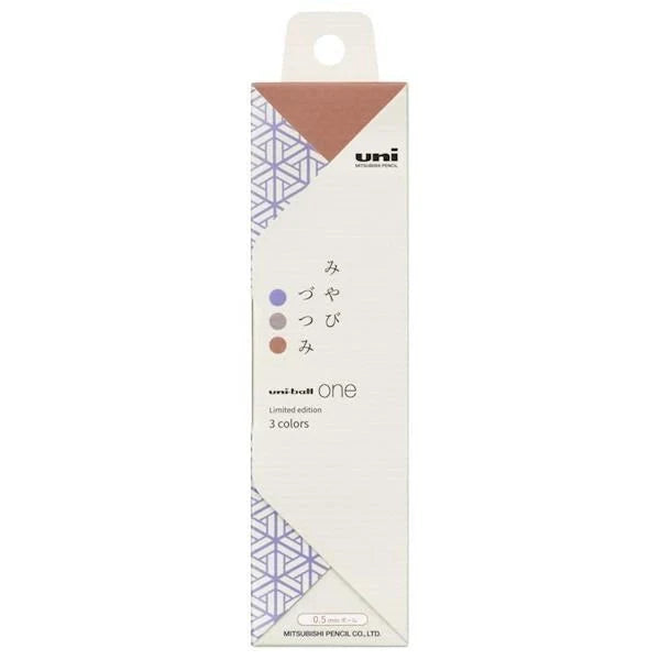uni uni-ball One 0.5mm Limited Japanese Taste Color - Miyabi Tsutsumi 3 Color Set - Default Title by Techo Treats Stationery