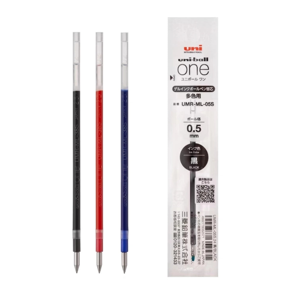 uni uni-ball One Multi Pen Gel Ink Refill - 0.5mm (3 colors)