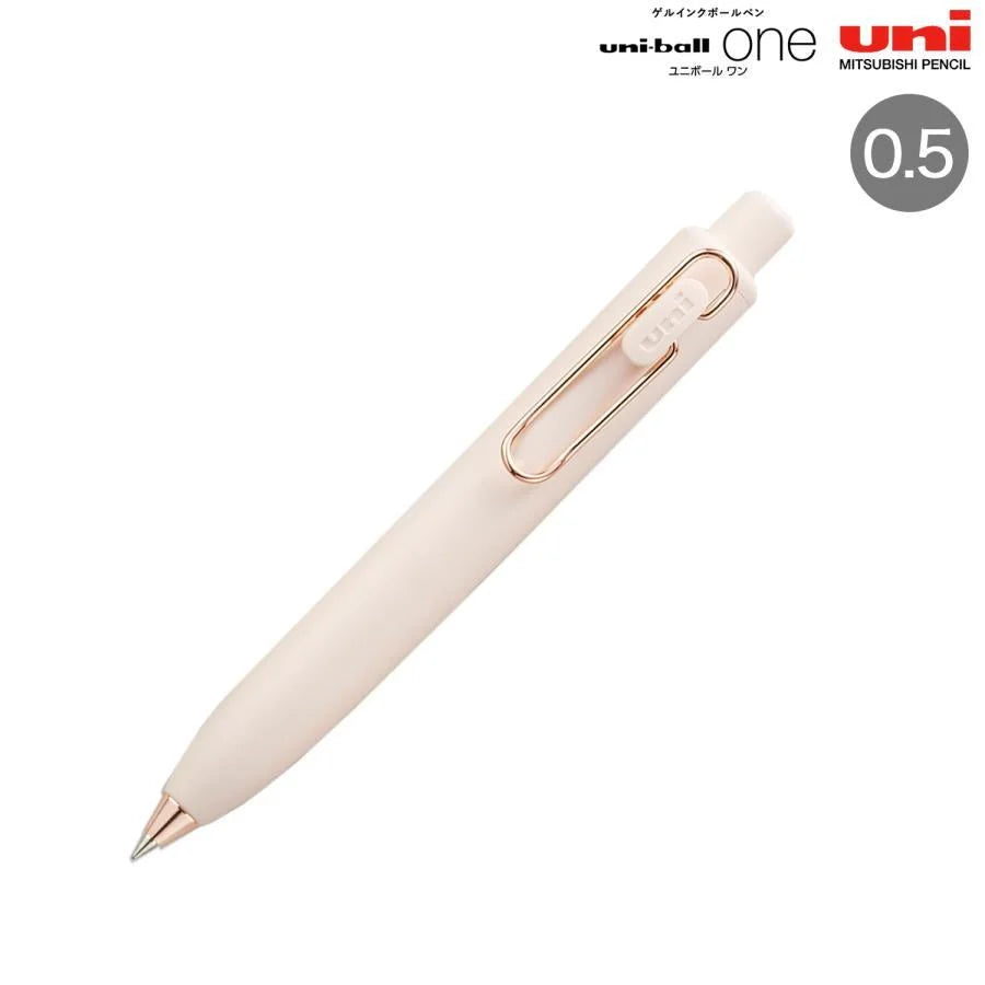 uni uni-ball One P Gel Pen Vol.2 (4 colors) - Yogurt (Limited Rose Clip) 0.5mm by Techo Treats Stationery