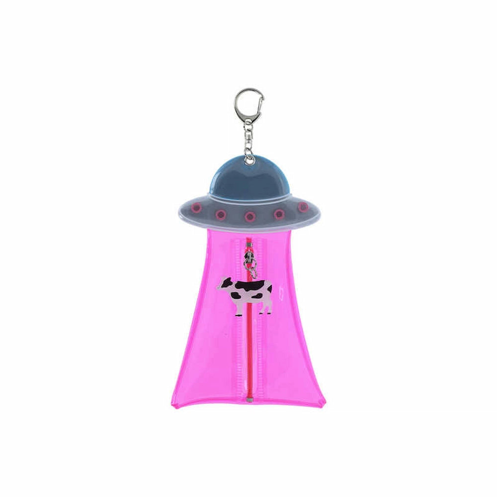 Unidentified Flying Object Flat Pouch - Pink - Sun-Star Stationery - Default Title by Techo Treats Stationery