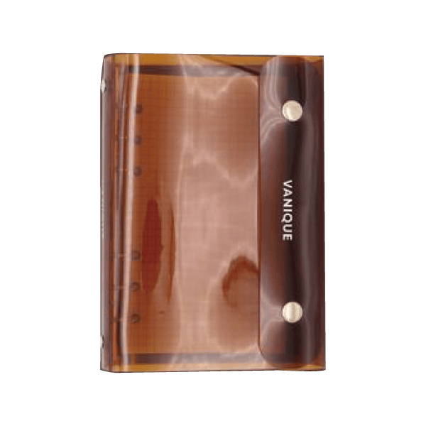 VANIQUE Clear PVC Planner (A6 Personal / Bible 6-hole) - Brown - Komamono Lab - Default Title by Techo Treats Stationery