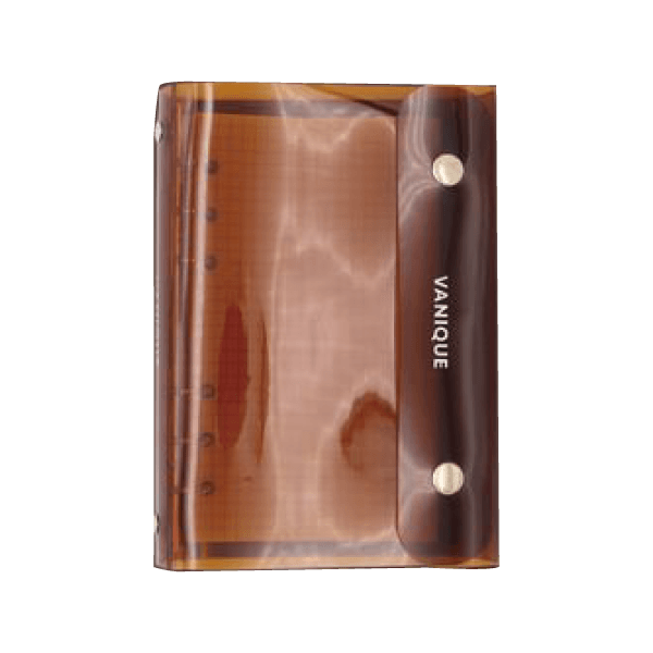 VANIQUE Clear PVC Planner (A6 Personal / Bible 6-hole) - Brown - Techo Treats