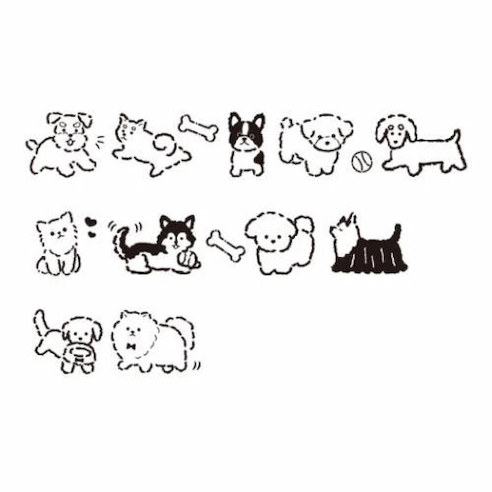 CORO-RE PLUS Rolling Stamp - DOG - KAMIO JAPAN