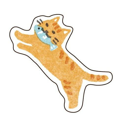 Washi Flake Stickers - Cat - Furukawa Shiko - Default Title by Techo Treats Stationery