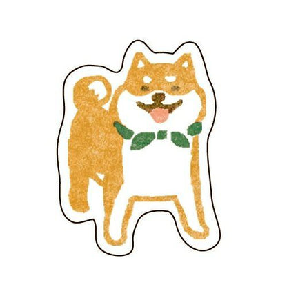 Washi Flake Stickers - Shibainu - Furukawa Shiko - Default Title by Techo Treats Stationery