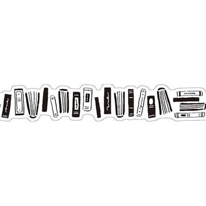 White and Black Die-cut Masking Tape - Books - Techo Treats