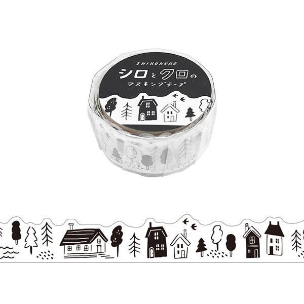 White and Black Die-cut Masking Tape - Lifestyle - Techo Treats