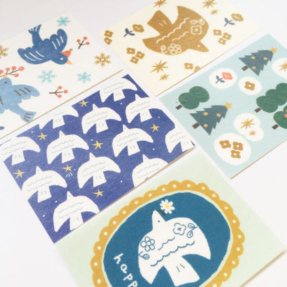 Winter Limited Deco Seal - Kirakira and Bird - Techo Treats