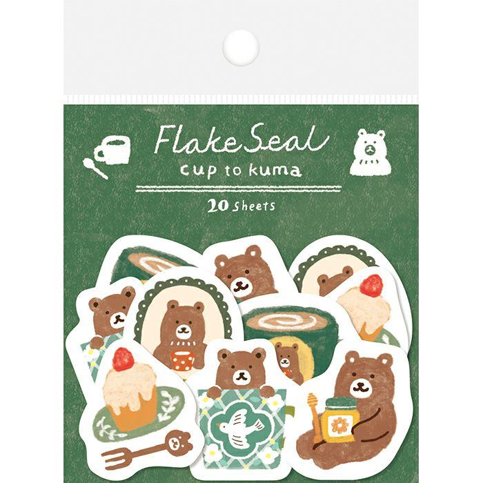 Winter Limited Flake Seal - Cup and Bear - Techo Treats