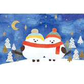 Winter Limited Foil-stamped Postcard - Shimaenaga Long-tailed Tit - Furukawa Shiko - Default Title by Techo Treats Stationery