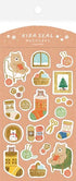 Winter Limited Foil-stamped Sticker Sheet - Bear - Furukawa Shiko - Default Title by Techo Treats Stationery