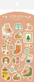 Winter Limited Foil-stamped Sticker Sheet - Bear - Techo Treats