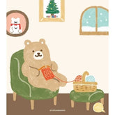 Winter Limited Memo Pad - Bear - Furukawa Shiko - Default Title by Techo Treats Stationery