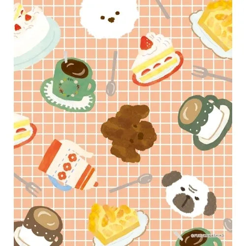 Winter Limited Memo Pad - Cafe Dog - Furukawa Shiko - Default Title by Techo Treats Stationery