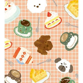 Winter Limited Memo Pad - Cafe Dog - Furukawa Shiko - Default Title by Techo Treats Stationery