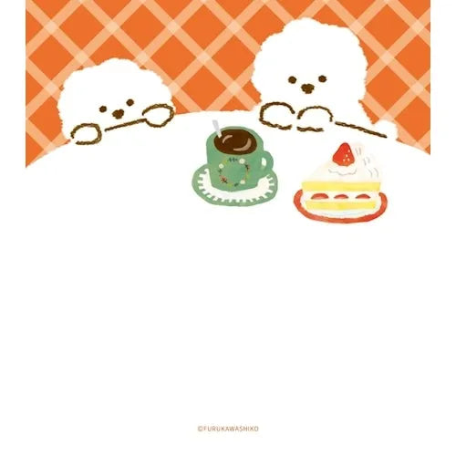 Winter Limited Memo Pad - Cafe Dog - Furukawa Shiko - Default Title by Techo Treats Stationery