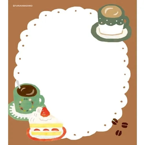 Winter Limited Memo Pad - Cafe Dog - Furukawa Shiko - Default Title by Techo Treats Stationery
