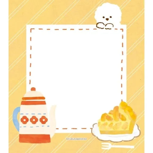 Winter Limited Memo Pad - Cafe Dog - Furukawa Shiko - Default Title by Techo Treats Stationery