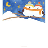 Winter Limited Memo Pad - Shimaenaga Long-tailed Tit - Furukawa Shiko - Default Title by Techo Treats Stationery