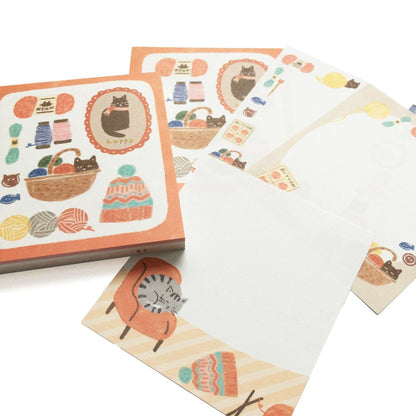 Winter Limited Memo Pad - Wool and Cat - Techo Treats