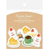 Winter Limited Washi Flake Seal - Cafe Dog - Techo Treats