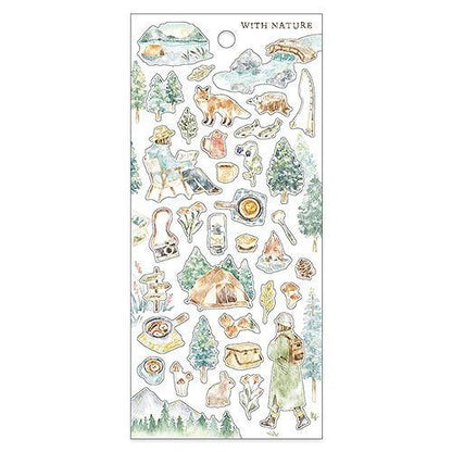 With Nature Sticker - Hiking - Techo Treats