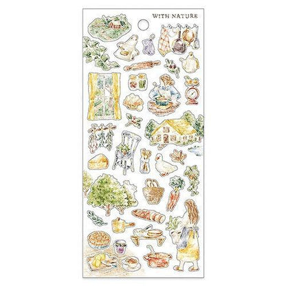 With Nature Sticker - Lunch Preparation - Techo Treats