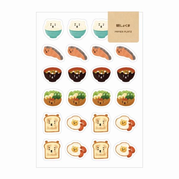 AOYOSHI Food x Animal Sticker - 035 Breakfast Bear